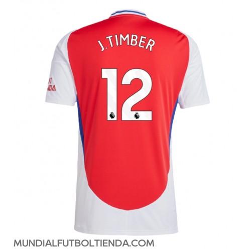 Camiseta Arsenal Jurrien Timber #12 Primera Equipación Replica 2024-25 mangas cortas